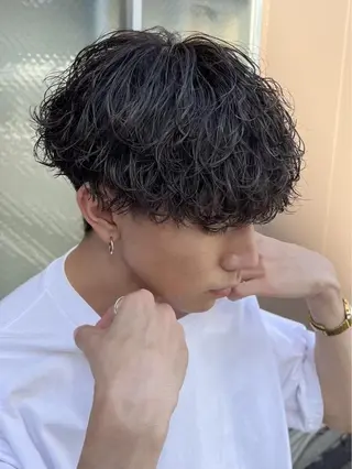 パーマ メンズ fifth men's原宿所属・原宿/fifth/ ブリーチ特化/カズのヘアスタイル