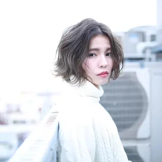 ミディアム カラー パーマ ヘアアレンジ メンズ キッズ ネイル マツエク・マツパ premier modelsのヘアスタイル