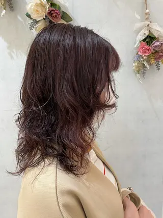 ロング カラー パーマ 🩵ANELA東口 齋藤琴音💚のマツエク・マツパデザイン