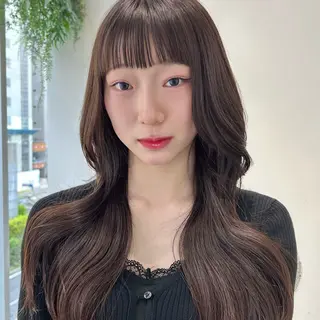 ロング 似合わせ前髪／ 小顔カット🎀そうのヘアスタイル