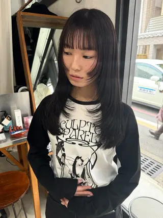 ロング 加藤 悠真のヘアスタイル
