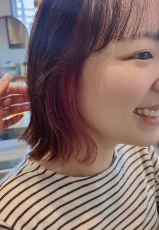 カラー ショート 緒方 つばさのヘアスタイル