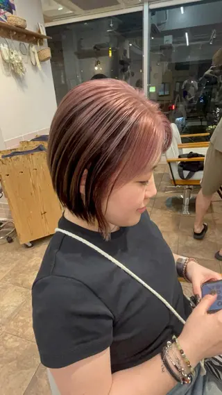 ミディアム カラー 北村 優斗のヘアスタイル