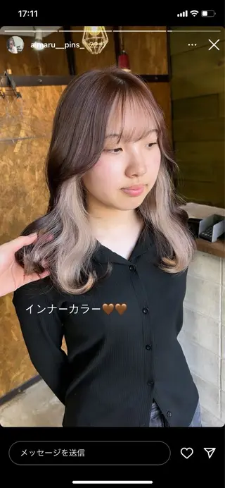 セミロング カラー Blanco Color&Careのヘアスタイル
