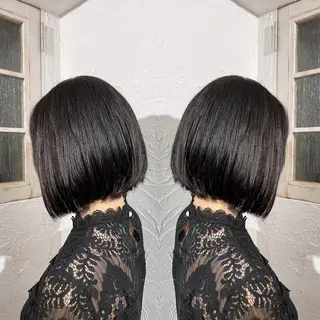 ショート カラー パーマ ヘアアレンジ 髪質改善/縮毛矯正 ボブ/Ryuseiのヘアスタイル