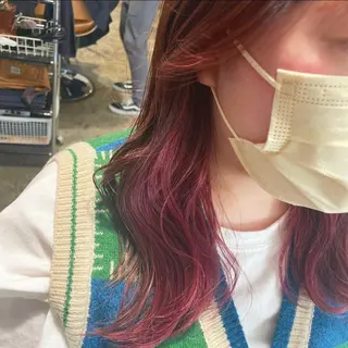 ミディアム カラー ヘアアレンジ 🇰🇷韓国スタイル レイヤー/ayanaのヘアスタイル