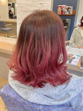 セミロング カラー GOAT hair SHOKOのヘアスタイル