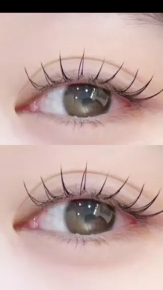 マツエク・マツパ eve🐰束間まつ毛 /透明感カラーのマツエク・マツパデザイン