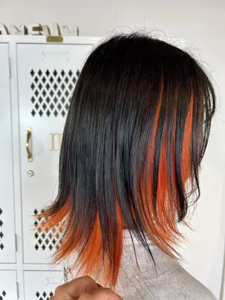 ミディアム カラー 透明感カラー 暖色shihoのヘアスタイル