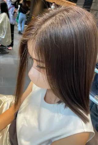 ミディアム カラー MINXshibuya所属・レイヤー/艶髪/ 透明感/千葉詩優のヘアスタイル