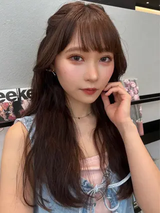 ロング カラー ktwo☆ 暗艶髪☆姫野琳のヘアスタイル