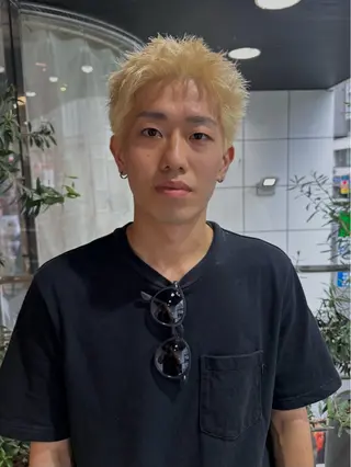 ショート メンズ HARUKI🏔️/ メンズ/透け感カラーのヘアスタイル