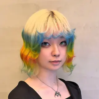 ショート カラー 木村 ハルカのヘアスタイル