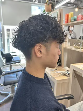 ショート メンズ パーマ メンズパーマ/ メンズカット/タクヤのヘアスタイル