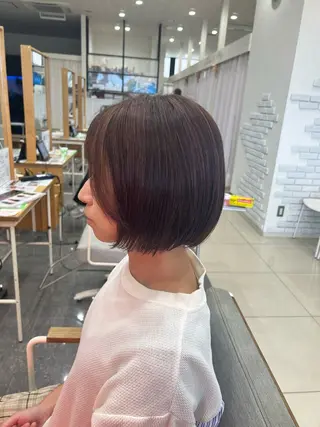 ショート カラー 太白区白髪ぼかし/ ボブカット/千葉達人のヘアスタイル