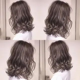 ミディアム カラー ヘアアレンジ ブリーチ&似合せボブ 田中寛十のヘアスタイル