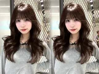 セミロング 熊本1🏅圧倒的 可愛さレイヤーカットのヘアスタイル