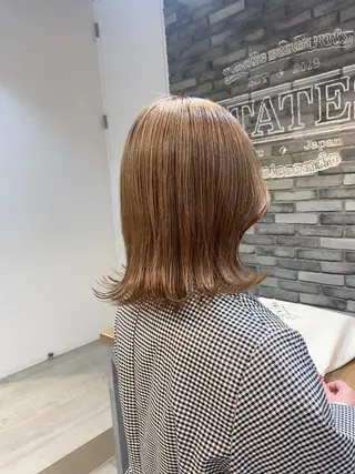 セミロング カラー 韓国ヘア☁️ mitsukiのヘアスタイル