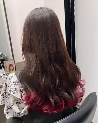 ロング カラー 💗ガーリーヘア🎀 saki💗のヘアスタイル