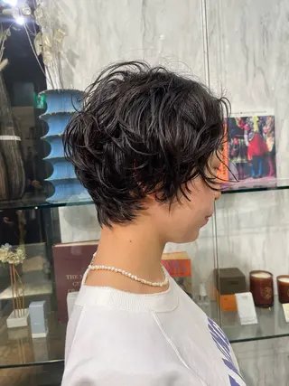ショート パーマ フクシマ ココのヘアスタイル