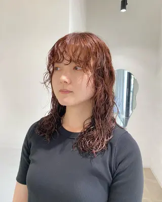 ミディアム ショートヘアとカラー の専門家/もりしーのヘアスタイル