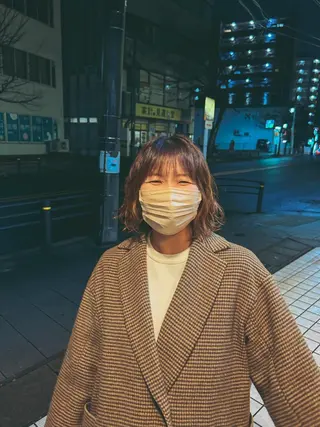 ミディアム パーマ Lilly所属・成田 智彩のヘアスタイル