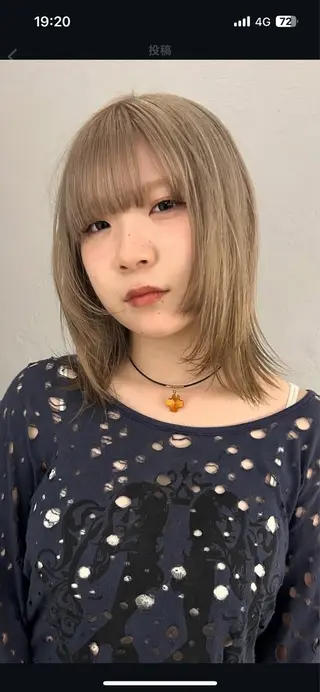 ミディアム カラー lomalia daisukeのヘアスタイル