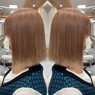 ミディアム 髪質改善/縮毛矯正 /ブリーチ矯正/岡部のヘアスタイル