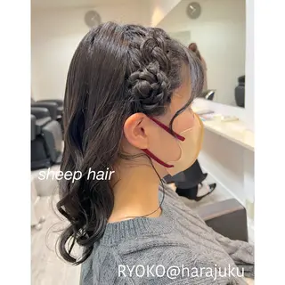 ミディアム カラー パーマ ヘアアレンジ メンズ ワット 原宿のヘアスタイル