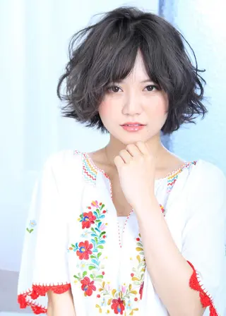 ミディアム 北谷 拓之のヘアスタイル