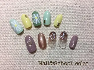 ネイル センター南 eclatのネイルデザイン