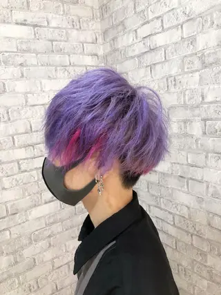 ショート カラー ヘアアレンジ 秋山 幸太のヘアスタイル