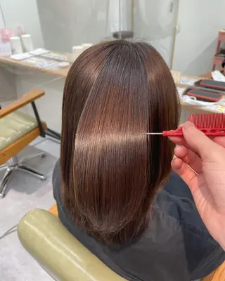 ミディアム 韓国レイヤー 船橋 徒歩5分/小川友美のヘアスタイル