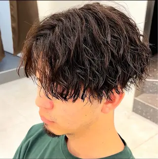 パーマ メンズ メンズ専門/パーマ 特化/栄/北出瑞貴のヘアスタイル