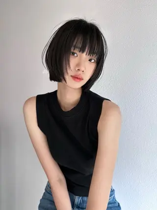ミディアム 土田 大珠のヘアスタイル