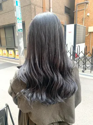 ロング 酸性ストレート/ブリ ーチなし/中村 匠のヘアスタイル