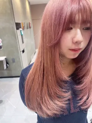 セミロング 💎曲がる縮毛矯正 の神💎/大曽根のヘアスタイル