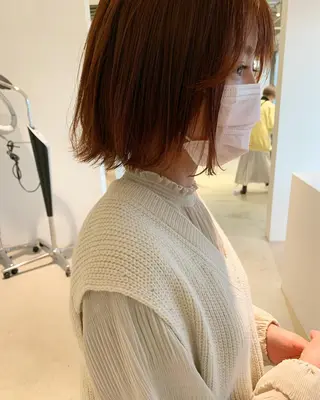 ミディアム カラー ANY／SUE 千葉パーマのヘアスタイル