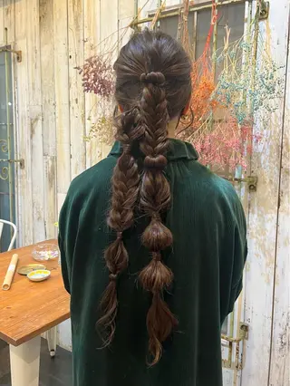 ロング ヘアアレンジ 髪質改善カラー☆ ヘアアレンジmiyuのヘアスタイル