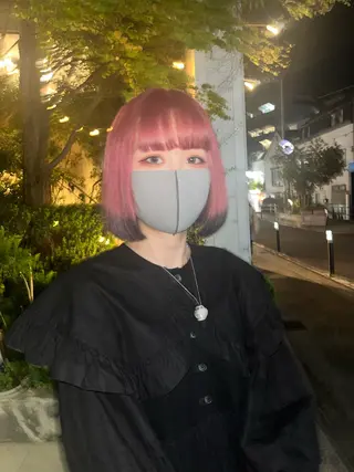 ミディアム カラー ヘアアレンジ 🩶【推しハイトーン 】yuzu🩶のヘアスタイル