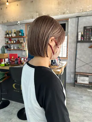 ショート C’LD hair produce /シールドヘア所属・モテ髪/ボブ/ショー ト/アダチフウトのヘアスタイル