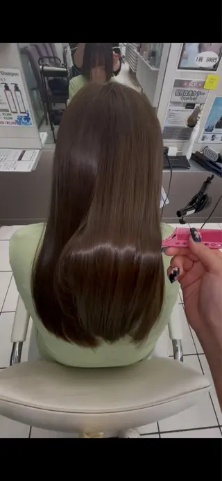 ロング カラー モデル募集🈁🩶 志田美紀のヘアスタイル
