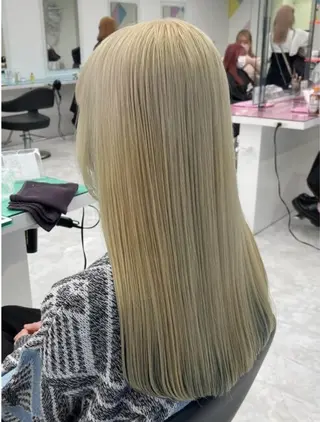 ロング カラー 🌈カラーとエクステ 🌈のヘアスタイル