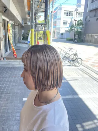 ショート カラー 髪質改善/縮毛矯正/ 艶カラーASAYAのヘアスタイル