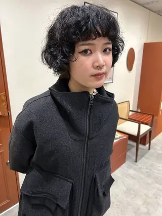 パーマ rena ✶伏見/顔周りカットのヘアスタイル