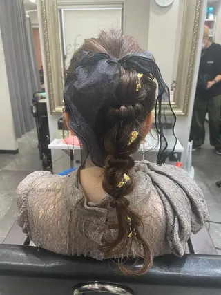 セミロング ヘアアレンジ 籾木 美優のヘアスタイル