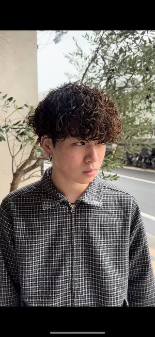パーマ メンズ 年間2000名担当◎ パーマ職人/仲原佑樹のヘアスタイル
