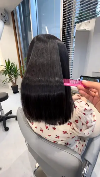 セミロング パーマ BEKKAN by youres hair所属・髪質改善 永田零亜のヘアスタイル