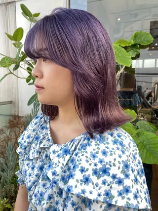 ミディアム カラー ヘアアレンジ 押切 響 のヘアスタイル