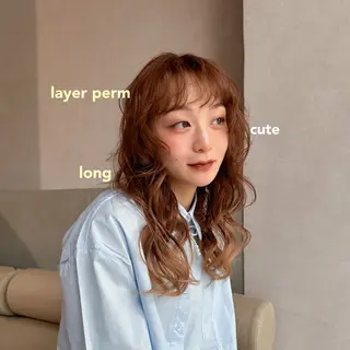セミロング パーマ Aya/パーマ /表参道のヘアスタイル